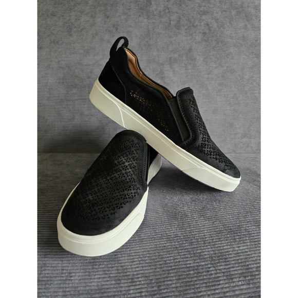 Vionic Shoes - Vionic Kimmie Perf Slip-On Sneaker Black Suede Women's Size 7.5